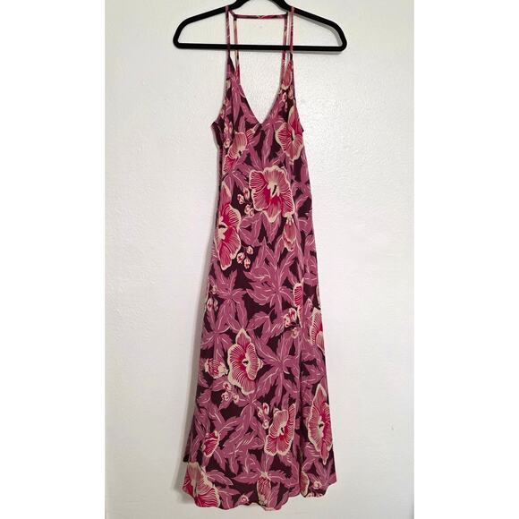 Equipment Limited Edition Allianna Floral Print Silk Dress Hawaiian Retro Midi - Picture 2 of 8